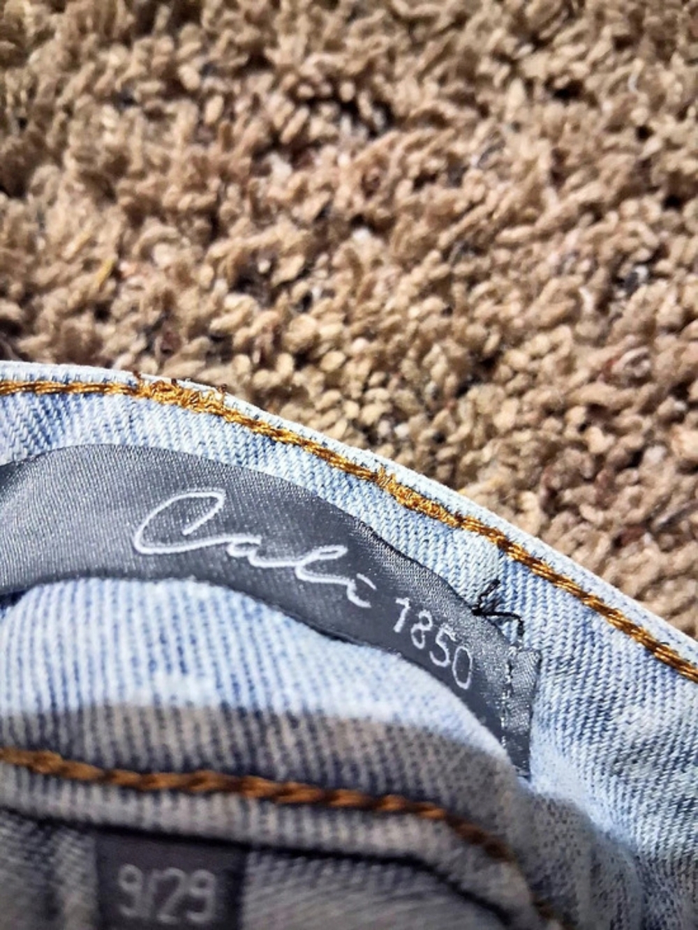 Cali 1850 Relaxed Fit Barrel Jeans in Blue Waist 29 - Picture 3 of 3